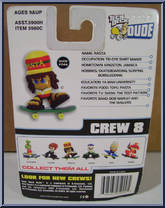 Rasta from Tech Deck Dude - Crew  8 - Magna Series manufactured by X-Concepts [Back]