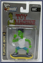 Turtle Boy 3 (Toy Machine) from Tech Deck Dude - Skate Crew 4 manufactured by X-Concepts [Front]