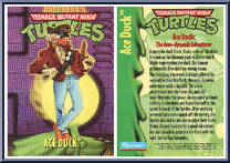 Ace Duck [Reissue] from Teenage Mutant Ninja Turtles - 1994 - Basic Figures (with Cards) manufactured by Playmates [Card]