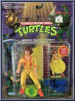 April O' Neil [Reissue] from Teenage Mutant Ninja Turtles - 1994 - Basic Figures (with Cards) manufactured by Playmates [Front]
