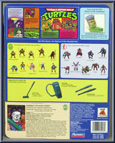 Casey Jones from Teenage Mutant Ninja Turtles - 1989 - Basic Figures manufactured by Playmates [Back]