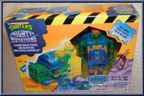 Construction Mutation Mike from Teenage Mutant Ninja Turtles - Mighty Mutations manufactured by Playmates [Front]