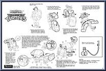 Construction Mutation Mike from Teenage Mutant Ninja Turtles - Mighty Mutations manufactured by Playmates [Instructions]