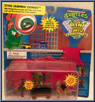 Turtle Transports - Dino Jammin' Combo (with Card) from Teenage Mutant Ninja Turtles - Mini Mutants manufactured by Playmates [Front]