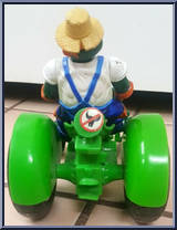 Farmer Mike and his Turtle Tractor from Teenage Mutant Ninja Turtles - Farmer Turtles manufactured by Playmates [Loose]