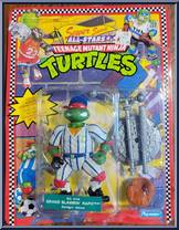 Grand Slammin' Raph from Teenage Mutant Ninja Turtles - Sewer Sports Allstar Turtles manufactured by Playmates [Front]