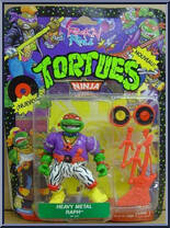 Heavy Metal Raph from Teenage Mutant Ninja Turtles - Rock 'N Rollin' Turtles manufactured by Playmates [Front]