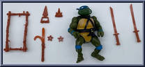 Leonardo (Soft Head) from Teenage Mutant Ninja Turtles - 1988 - Basic Figures manufactured by Playmates [Loose]