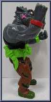 Machine Gunnin' Rocksteady from Teenage Mutant Ninja Turtles - Wacky Action manufactured by Playmates [Loose]