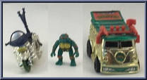 Turtle Transports - Metallized Motorin' Combo (with Card) from Teenage Mutant Ninja Turtles - Mini Mutants manufactured by Playmates [Loose]