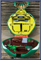 Turtle-Top - Michaelangelo's Adventurer Playset (with Cards) from Teenage Mutant Ninja Turtles - Mini Mutants manufactured by Playmates [Loose]