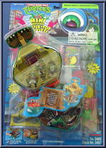 Turtle-Top - Michaelangelo's Adventurer Playset (with Cards) from Teenage Mutant Ninja Turtles - Mini Mutants manufactured by Playmates [Front]