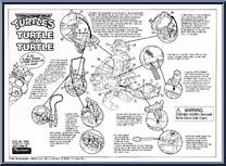 Michaelangelo's Cyber-Command Center Playset  from Teenage Mutant Ninja Turtles - Turtle in a Turtle manufactured by Playmates [Instructions]