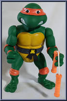 Michaelangelo with Nunchukus from Teenage Mutant Ninja Turtles - Giant Size manufactured by Playmates [Loose]