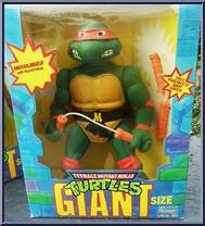 Michaelangelo with Nunchukus from Teenage Mutant Ninja Turtles - Giant Size manufactured by Playmates [Front]