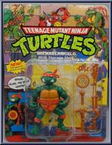 Michaelangelo (with Storage Shell) from Teenage Mutant Ninja Turtles - Storage Shell Turtles manufactured by Playmates [Front]