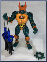 Supermutant Michaelangelo from Teenage Mutant Ninja Turtles - Super-Mutants manufactured by Playmates [Loose]