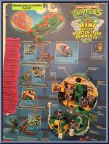 Turtle-Top - Michaelangelo's Football Playset (with Cards) from Teenage Mutant Ninja Turtles - Mini Mutants manufactured by Playmates [Back]