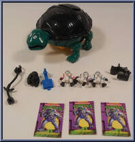 Mutant Michaelangelo Space Station Playset (with Cards) from Teenage Mutant Ninja Turtles - Mini Mutants manufactured by Playmates [Loose]