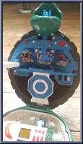 Mutant Michaelangelo Space Station Playset (with Cards) from Teenage Mutant Ninja Turtles - Mini Mutants manufactured by Playmates [Loose]