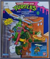 Mike's Pizza Chopper Backpack from Teenage Mutant Ninja Turtles - 1991 - Accessories manufactured by Playmates [Front]