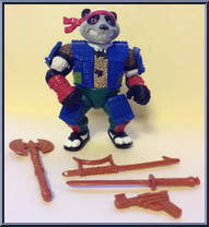 Panda Khan from Teenage Mutant Ninja Turtles - 1990 - Basic Figures manufactured by Playmates [Loose]