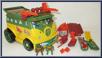 Party Wagon Playset from Teenage Mutant Ninja Turtles - Mini Mutants manufactured by Playmates [Loose]