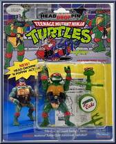 Headdroppin' Raph from Teenage Mutant Ninja Turtles - Headdroppin' Dudes manufactured by Playmates [Front]