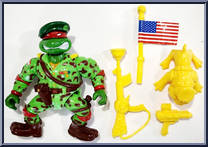 Raph, The Green Teen Beret from Teenage Mutant Ninja Turtles - Mutant Military manufactured by Playmates [Loose]
