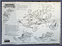 Raph's Turtle Dragster from Teenage Mutant Ninja Turtles - 1991 - Accessories manufactured by Playmates [Instructions]