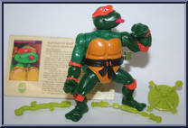 Rock 'N Roll Michaelangelo from Teenage Mutant Ninja Turtles - Wacky Action manufactured by Playmates [Loose]