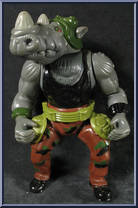Rocksteady from Teenage Mutant Ninja Turtles - 1988 - Basic Figures manufactured by Playmates [Loose]