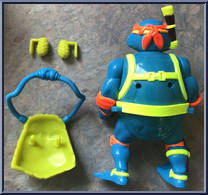 Scuba Divin' Raph with Psych Out Spin Out Suba Tube from Teenage Mutant Ninja Turtles - Surfin' Ninja manufactured by Playmates [Loose]