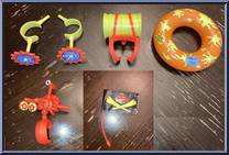 Scuba Divin' Raph with Psych Out Spin Out Suba Tube from Teenage Mutant Ninja Turtles - Surfin' Ninja manufactured by Playmates [Loose]