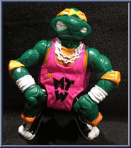 Shell Slammin' Mike from Teenage Mutant Ninja Turtles - Sewer Sports Allstar Turtles manufactured by Playmates [Loose]