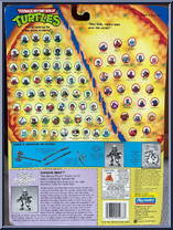 Shogun Mike (Gold Armor with Card) from Teenage Mutant Ninja Turtles - Shogun Turtles manufactured by Playmates [Back]