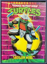 Shogun Mike (Silver Armor with Card) from Teenage Mutant Ninja Turtles - Shogun Turtles manufactured by Playmates [Card]