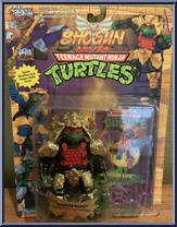 Shogun Raph (Gold Armor with Card) from Teenage Mutant Ninja Turtles - Shogun Turtles manufactured by Playmates [Front]