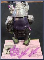 Shogun Raph (Silver Armor with Card) from Teenage Mutant Ninja Turtles - Shogun Turtles manufactured by Playmates [Loose]