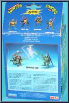 Somersault Samurai Leo from Teenage Mutant Ninja Turtles - Ninja Action Turtles manufactured by Playmates [Back]