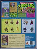 Splinter from Teenage Mutant Ninja Turtles - 1988 - Basic Figures manufactured by Playmates [Back]