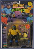 Captain Leonardo from Teenage Mutant Ninja Turtles - Star Trek Turtles (with Cards) manufactured by Playmates [Front]