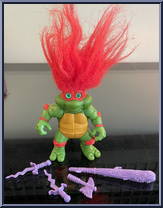 Turtle Troll Raph from Teenage Mutant Ninja Turtles - Troll Turtles manufactured by Playmates [Loose]