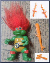 Turtle Troll Raph from Teenage Mutant Ninja Turtles - Troll Turtles manufactured by Playmates [Loose]