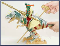 Dino Runners: Aliosaurus with Michelangelo from Teenage Mutant Ninja Turtles - Animated - Paleo Patrol: 2-Pack manufactured by Playmates [Loose]