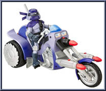 Combat Cruisers: Don from Teenage Mutant Ninja Turtles - Animated - Vehicles with Figures manufactured by Playmates [Loose]