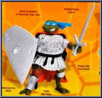Leonardo from Teenage Mutant Ninja Turtles - Animated - Ninja Knights manufactured by Playmates [Loose]