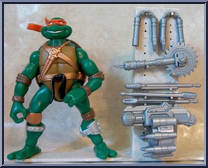 Mike from Teenage Mutant Ninja Turtles - Animated - Robo Hunter manufactured by Playmates [Loose]
