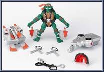 Michelangelo from Teenage Mutant Ninja Turtles - Animated - Air Ninja manufactured by Playmates [Loose]