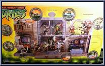 Turtle Lair Playset from Teenage Mutant Ninja Turtles - Animated - Playset manufactured by Playmates [Back]